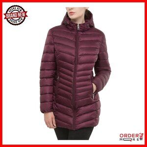 Women's Lightweight Packable Puffer Jacket Water-Resistant Hooded Winter Coat